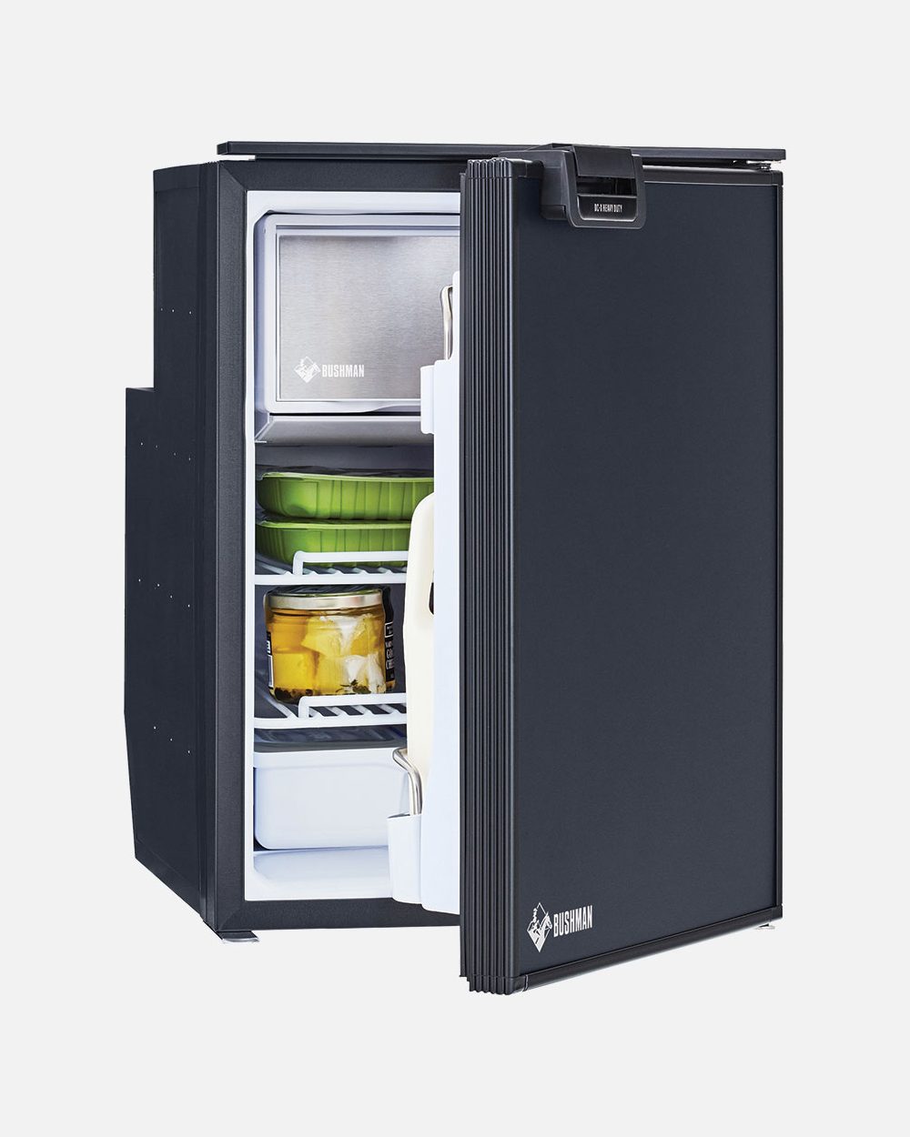 Bushman DC50-X 50L Upright Caravan Fridge