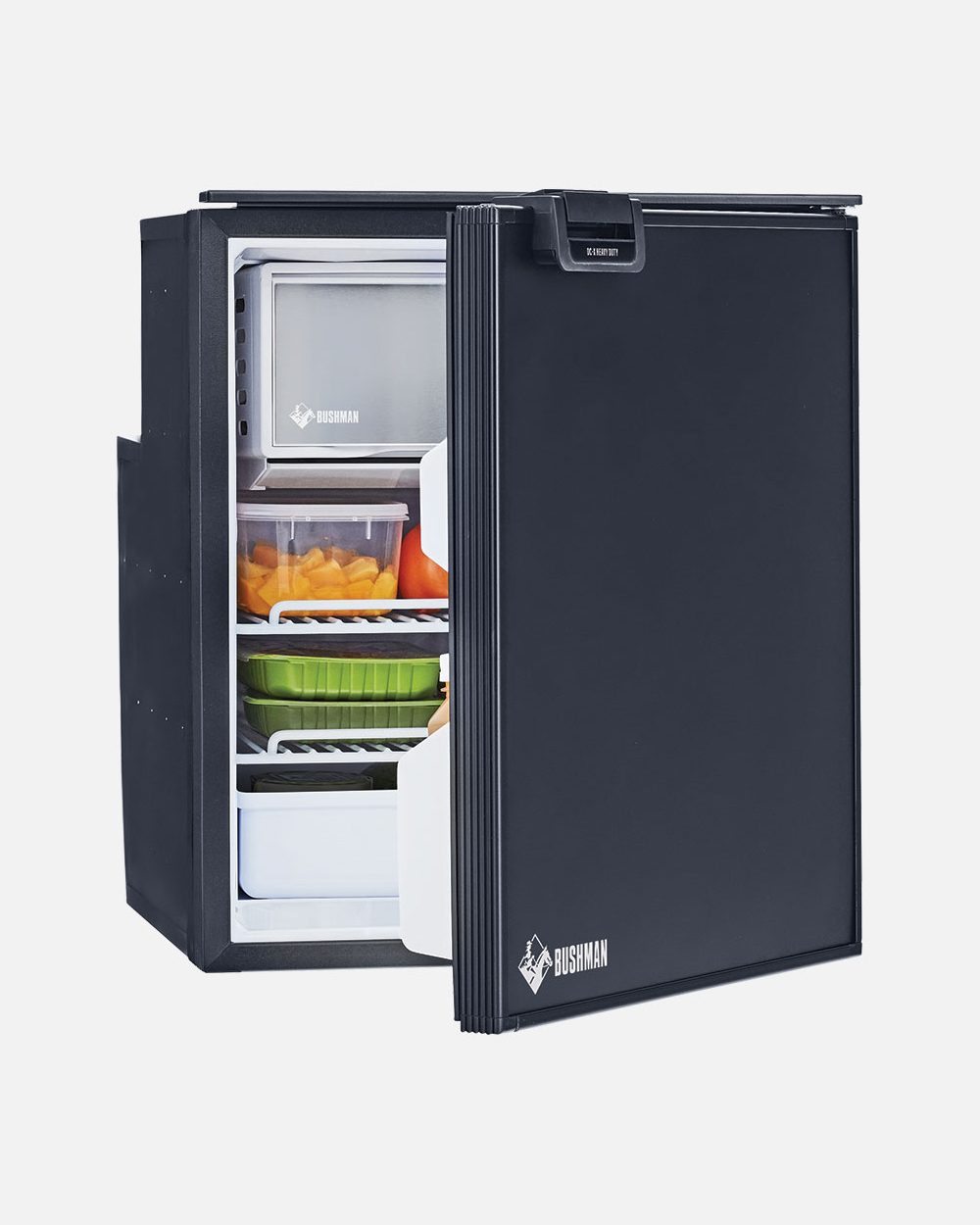 Bushman DC65-X 65L Upright Caravan Fridge