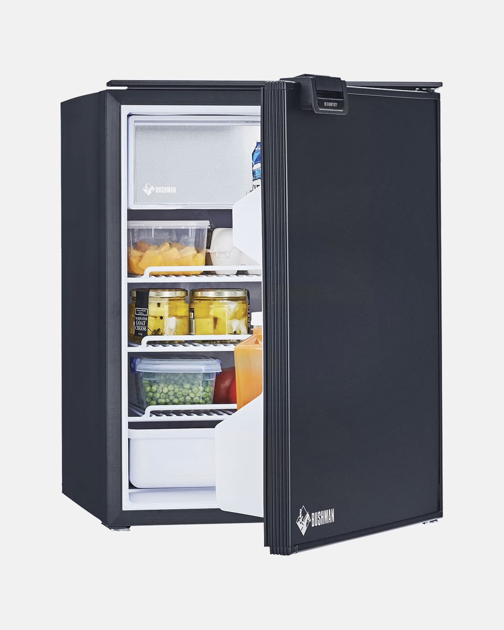 Bushman DC85-X 85L Upright Caravan Fridge