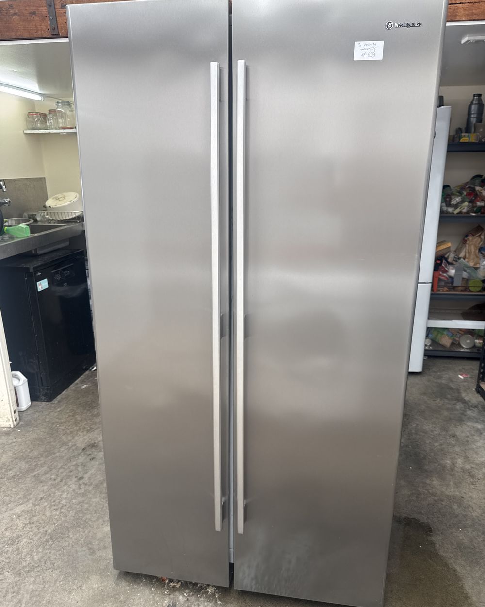Westinghouse 606L Side-by-Side Fridge Freezer – WSE6100WA